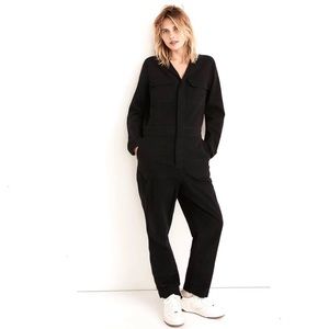 MADEWELL SIGNATURE COVERALL JUMPSUIT SMALL BLACK